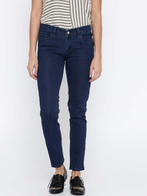 

DressBerry Women Blue Regular Mid-Rise Clean Look Stretchable Jeans