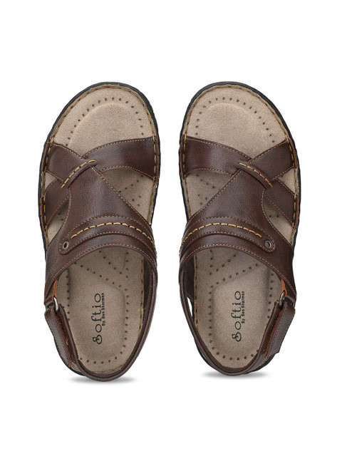 

SOFTIO Men Brown Comfort Sandals