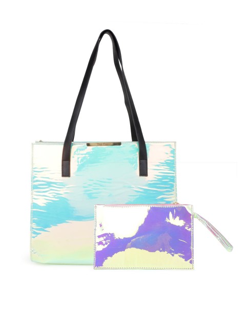 

Bag Pepper Green PU Structured Shoulder Bag with Stylish Pouch