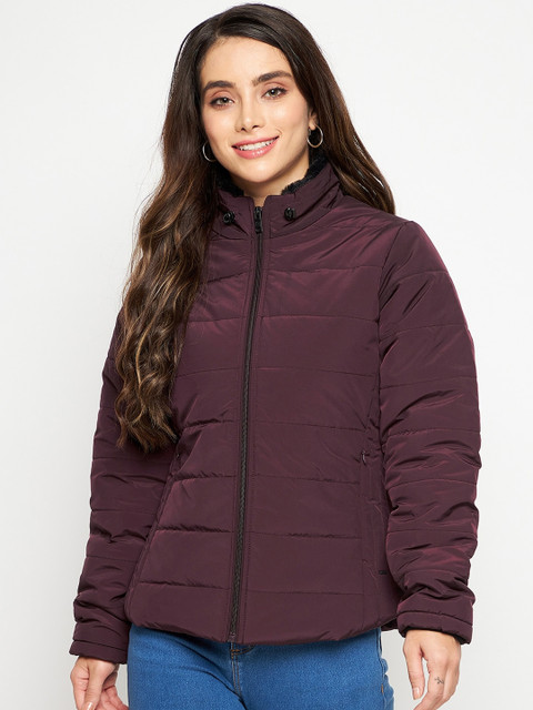 

Okane Women Burgundy Padded Jacket