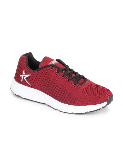 

REFOAM Men Maroon Mesh Running Non-Marking Shoes