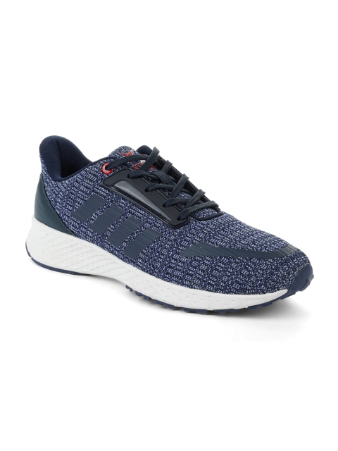 

REFOAM Men Navy Blue Mesh Running Non-Marking Sports Shoes
