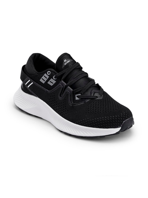 

REFOAM Men Black Mesh Running Non-Marking Sports Shoes