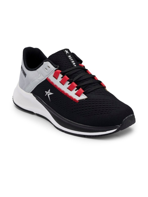 

REFOAM Men Black Mesh Lace-Up Running Non-Marking Shoes