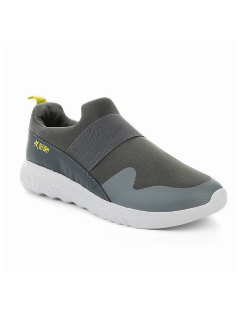 

REFOAM Men Grey Mesh Running Non-Marking Shoes