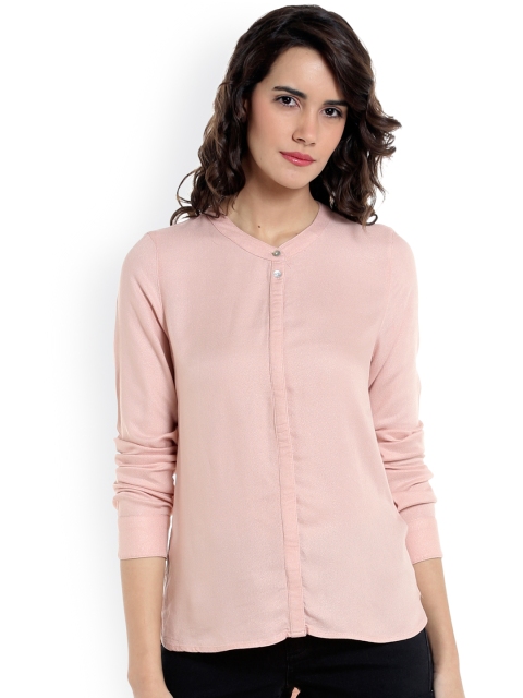 

Vero Moda Women Beige Regular Fit Solid Casual Shirt