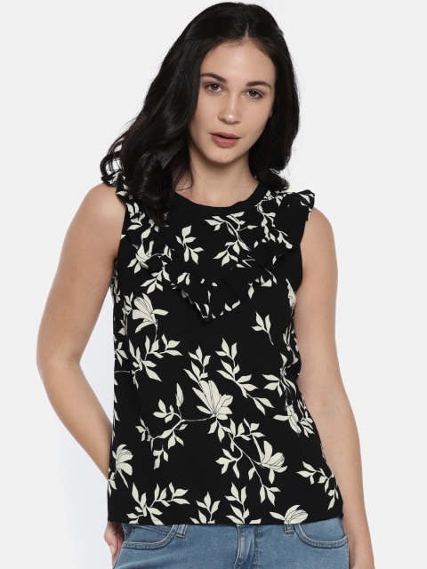 

Vero Moda Women Black Printed Top