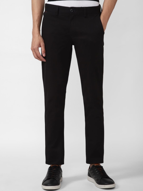 

Peter England Casuals Men Black Slim Fit Cotton Trousers