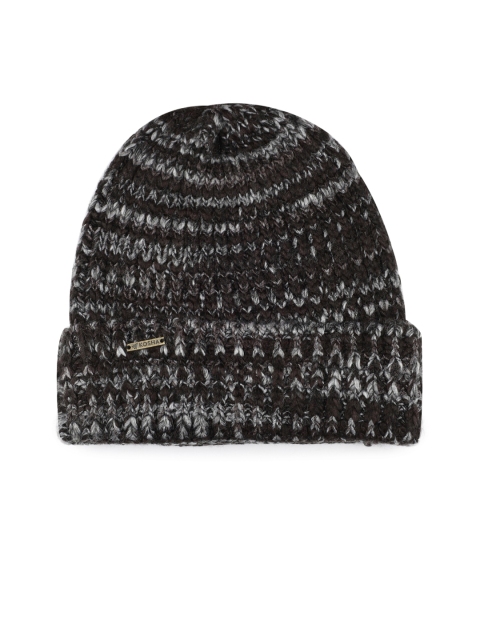 

Kosha Men White & Black Acrylic Wool Beanie