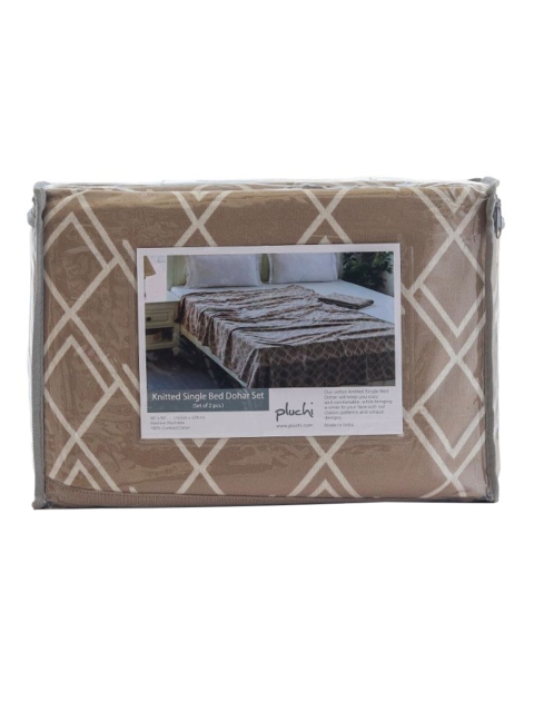 

Pluchi Unisex Grey Blankets Quilts and Dohars