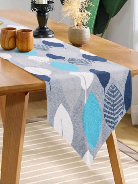 

URBAN SPACE Blue Printed Pure Cotton Table Runner