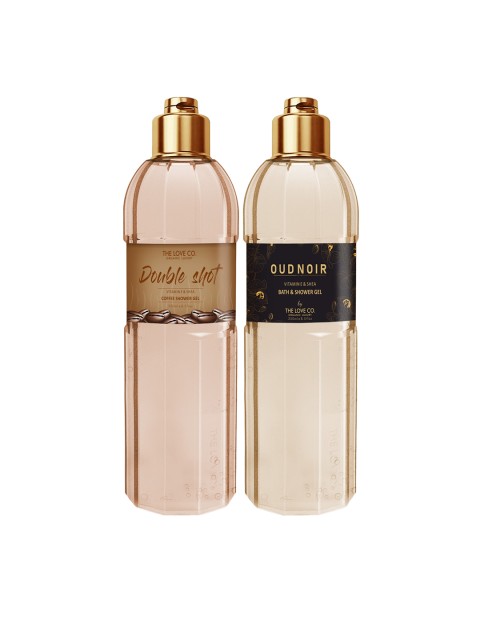 

THE LOVE CO. Set Of 2 Double Shot + Oudnoir Bath & Shower Gel 250ml, Multi
