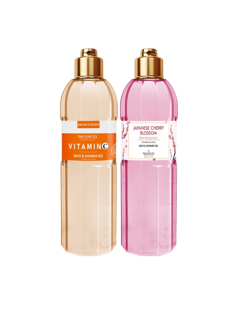 

THE LOVE CO. Set Of 2 Vitamin C And Cherry Blossom Bath & Shower Gel 250ml, Multi