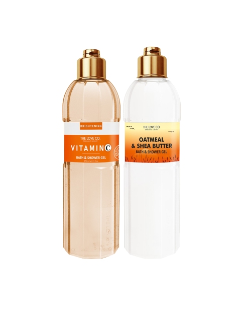 

THE LOVE CO. Set Of 2 Vitamin C + Oatmeal Bath & Shower Gel 250ml, Multi