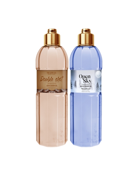 

THE LOVE CO. Set Of 2 Double Shot And Open Sky Bath & Shower Gel 250ml, Multi