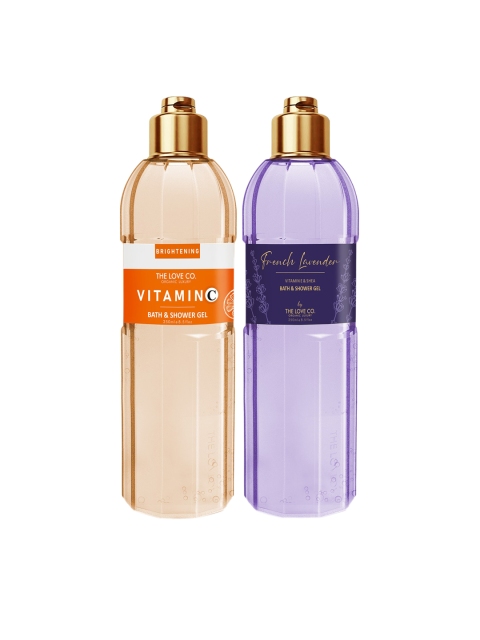 

THE LOVE CO. Set Of 2 Vitamin C + Lavender Bath & Shower Gel 250ml, Multi