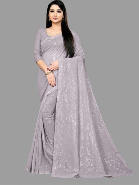 

CLEMIRA Steel Embellished Sequinned Saree