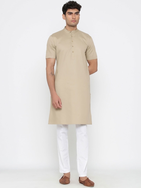 

Tistabene Men Beige Cotton Kurta