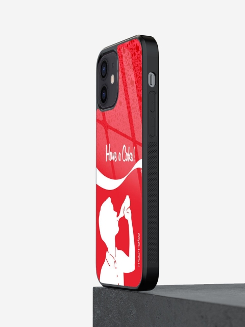 

macmerise Red Printed Have A Coke Boy iPhone 12 Mini Glass Phone Back Case