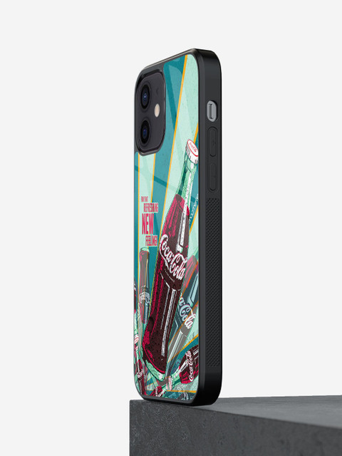 

macmerise Green & Yellow Printed Furious Yoda iPhone 12 Mini Glass Phone Back Case, Blue