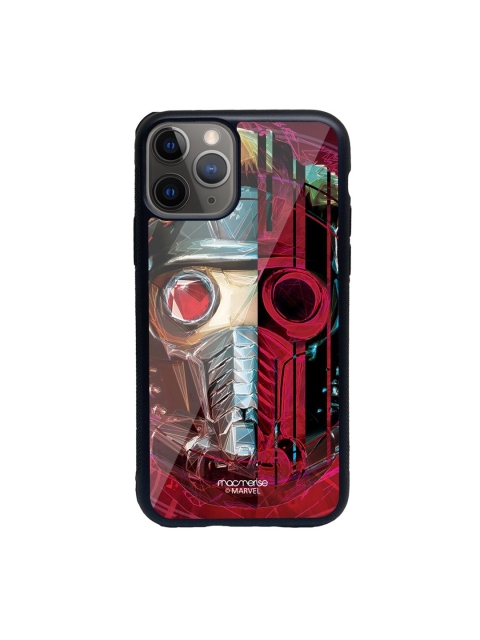 

macmerise Black & Red Printed iPhone 11 Pro Glass Phone Case