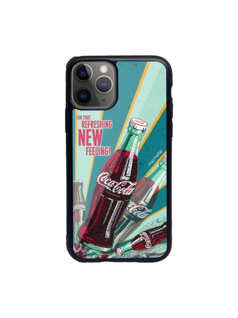

macmerise Blue & Pink Printed New Feeling iPhone 11 Pro Glass Phone Back Case
