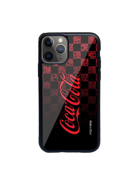 

macmerise Black Coca Cola Glass Case for iPhone 13 Back Case