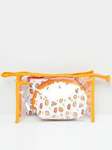 

max Women Printed Zip-Closure Pouch - Set of 3, Multi