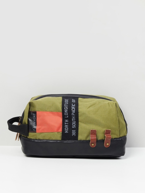 

max Women Colorblocked Zip Closure Pouch, Olive