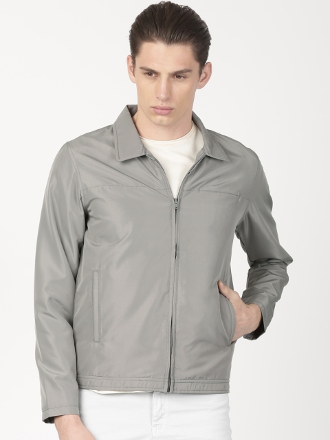 

ether Men Grey Solid Tailored Jacket