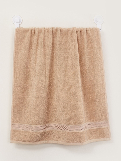 

Home Centre Beige Solid 450 GSM Cotton Bath Towel