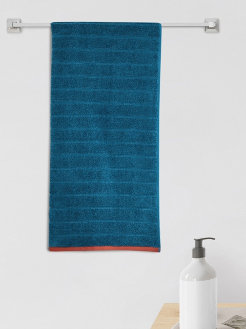 

Home Centre Blue Striped 380 GSM Cotton Bath Towel