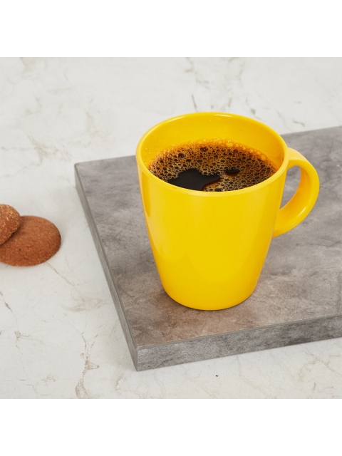 

Home Centre Yellow Solid Melamine Glossy Mugs Set of Cups and Mugs