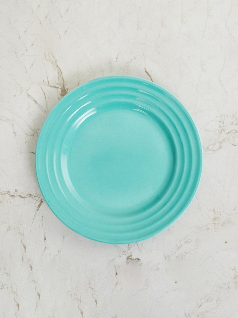 

Home Centre Teal & 1 Pieces Bone China Glossy Plates