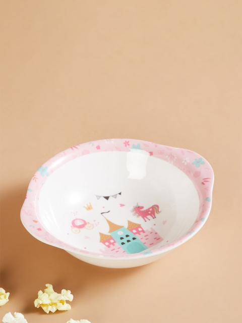 

Home Centre Pink & White 1 Pieces Printed Melamine Glossy Bowls