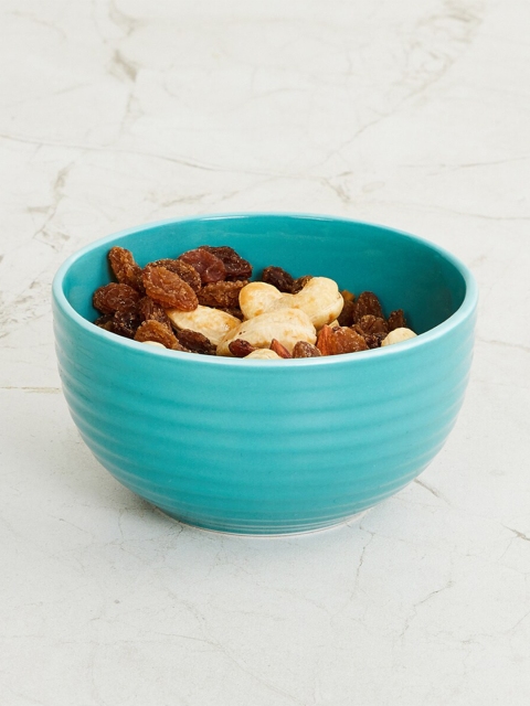 

Home Centre Teal & 1 Pieces Bone China Glossy Bowls