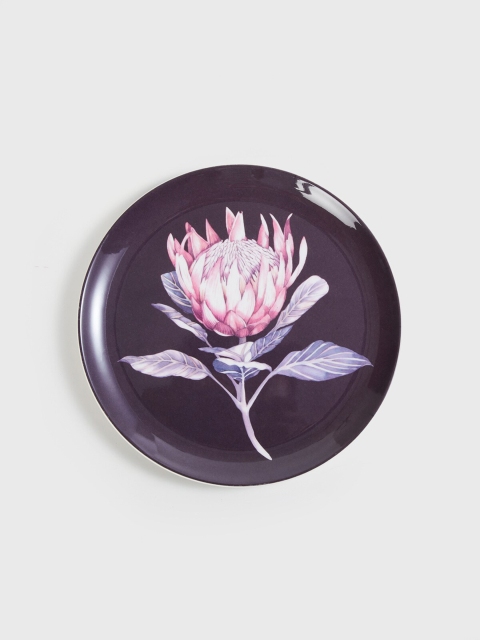 

Home Centre Brown & Pink 1 Pieces Floral Printed Melamine Glossy Plates