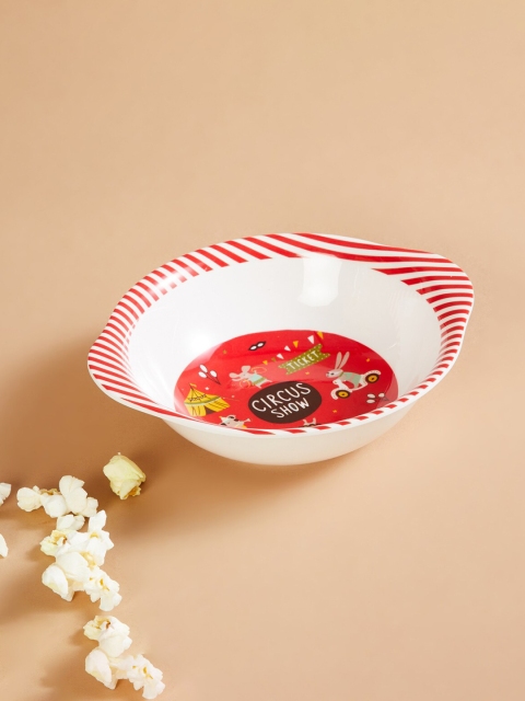 

Home Centre White & Red 1 Pieces Printed Melamine Glossy Bowls