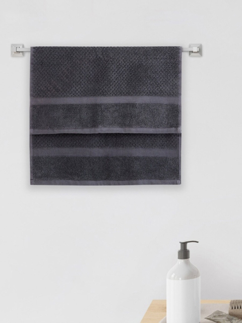 

Home Centre Grey Solid 550 GSM Cotton Hand Towel