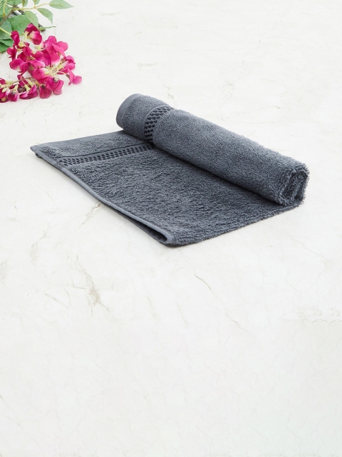 

Home Centre Grey Solid 450 GSM Single Cotton Hand Towel