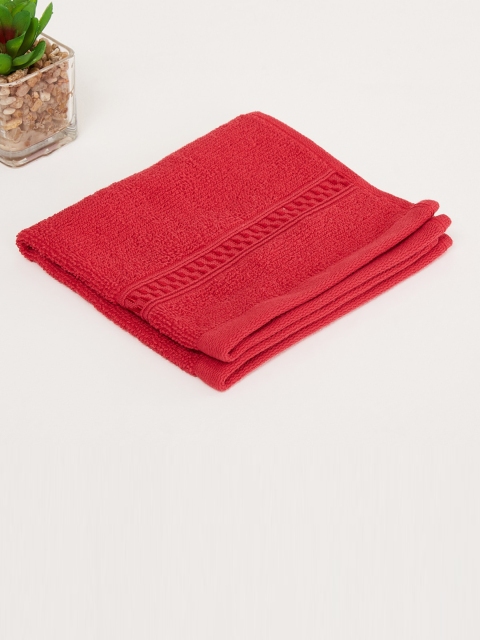 

Home Centre Red Solid Cotton 450 GSM Single Cotton Face Towel