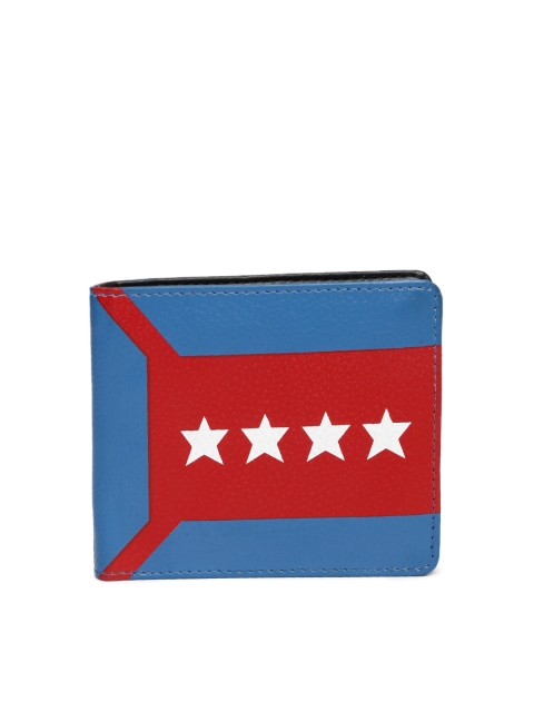 

Kook N Keech Marvel Men Blue & Red Printed Two Fold Wallet
