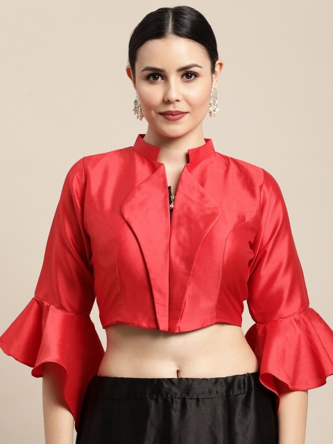 

Satrani Women Red Solid Padded Blouse