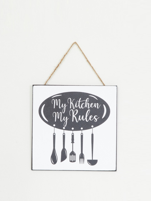 

Home Centre White Printed Garnet Quote on Kitchen Wall Art