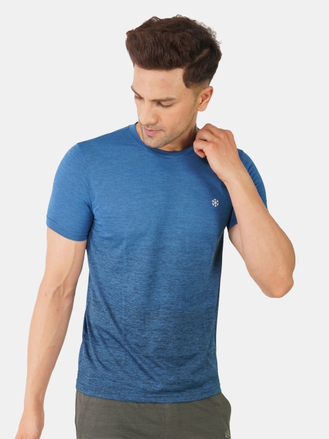 

MEMEN Men Navy Blue Solid T-shirt