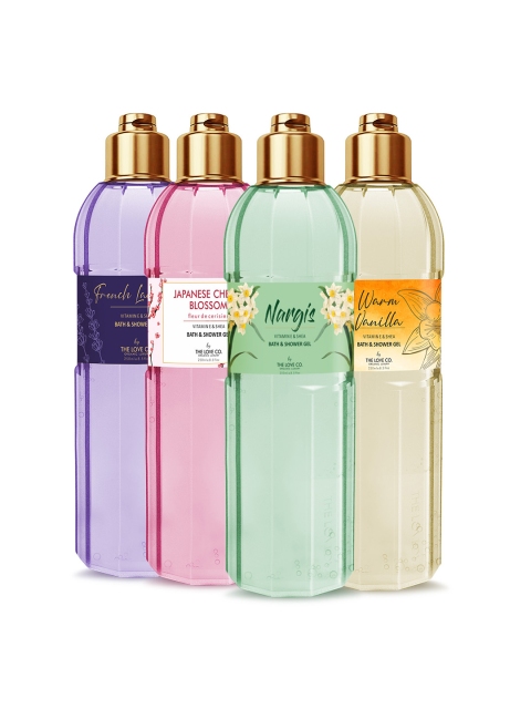 

THE LOVE CO. Pack Of 4 Shea Butter Bath & Shower Gel 250ml, Multi