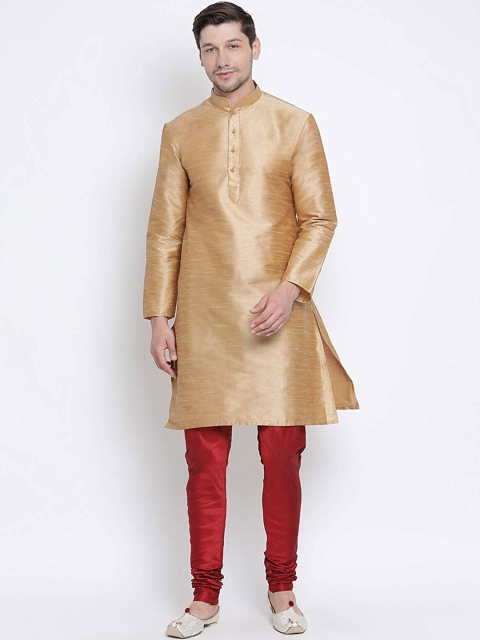 

ROYAL KURTA Men Dupion Silk Kurta with Pyjamas, Bronze