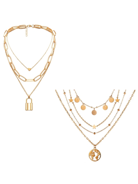 

Jewels Galaxy Gold-Toned Gold-Plated Necklace