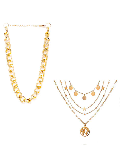 

Jewels Galaxy Gold-Toned Gold-Plated Necklace