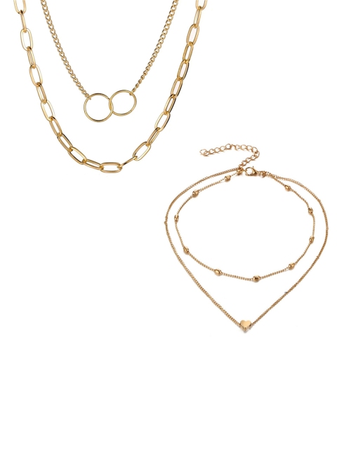 

Jewels Galaxy Gold-Toned Gold-Plated Necklace